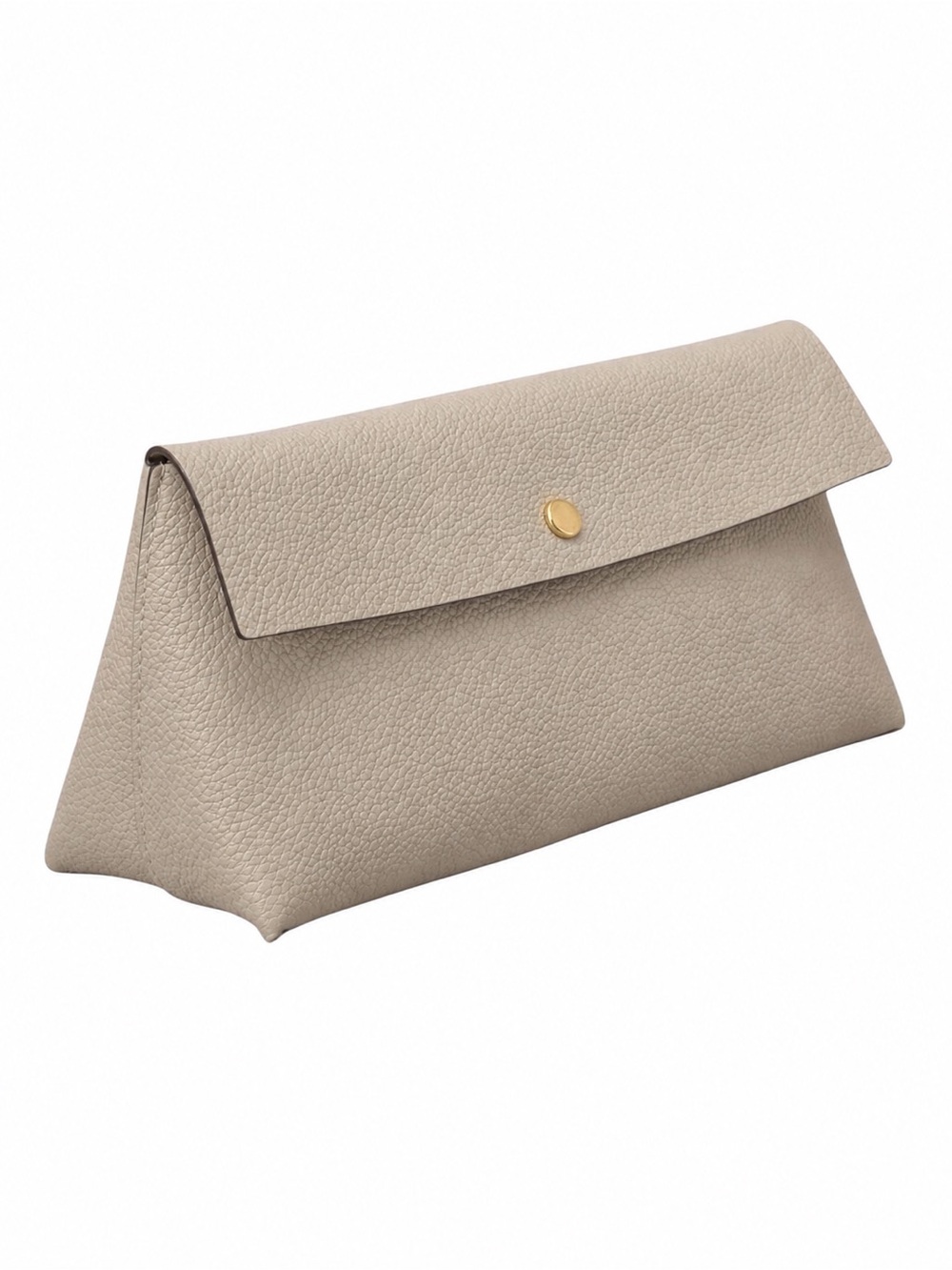Louis Vuitton Pochette Rivet GM Taurillon Leather Envelope Pouch Beige | RI0186